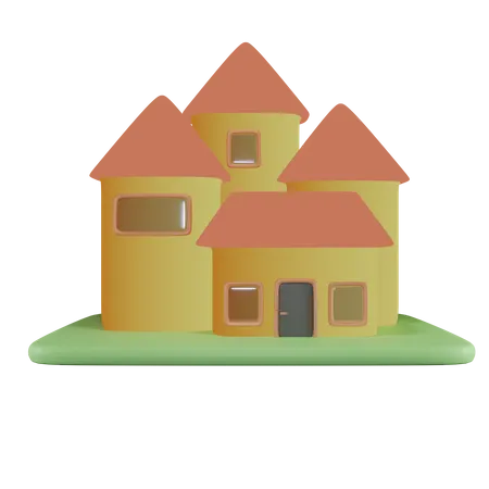 Maison  3D Icon