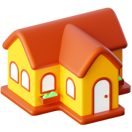 Maison  3D Icon