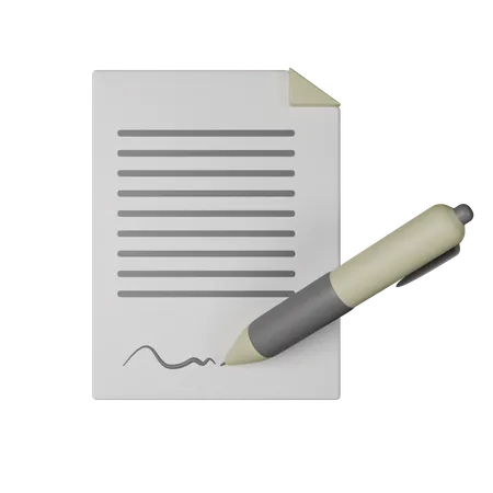 Contrat à domicile  3D Icon