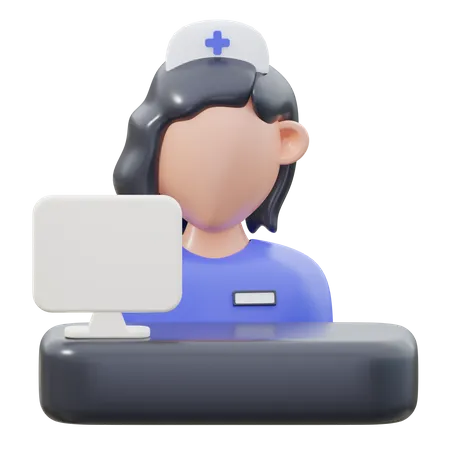 Réception de l'hôpital  3D Icon