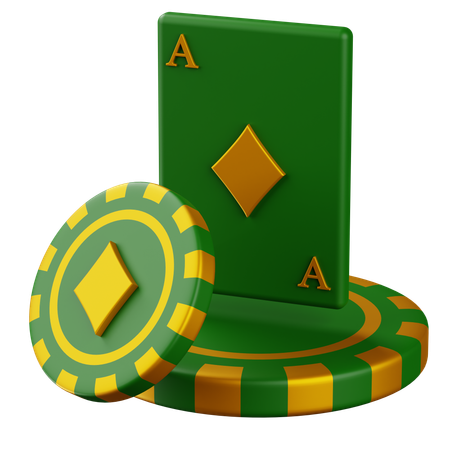 Ace Acelga Dioamond con Chip  3D Icon