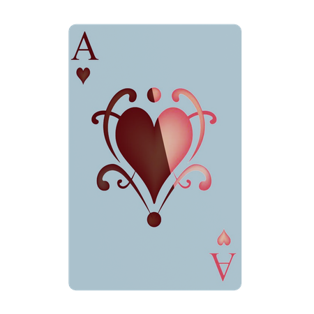 Ace card  3D Illustration