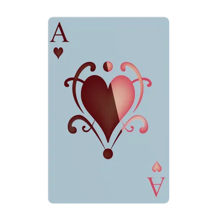 Ace card  3D Illustration