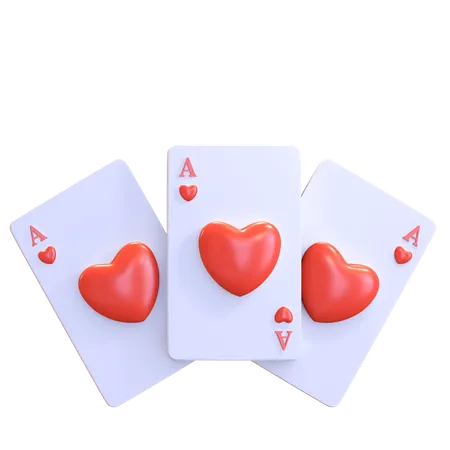 Ace Card  3D Illustration