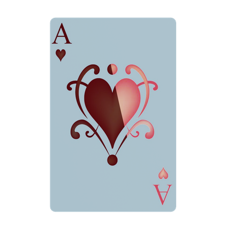 Ace card  3D Illustration
