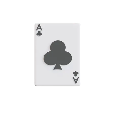 Ace Of Club  3D Icon