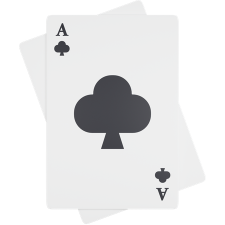 Ace Of Club  3D Icon