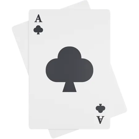 Ace Of Club  3D Icon