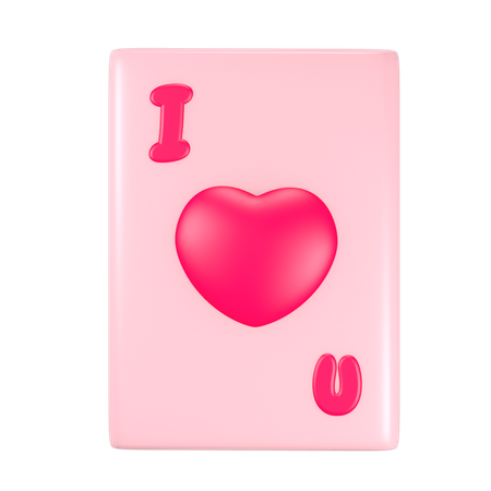 Ace Of Heart  3D Icon