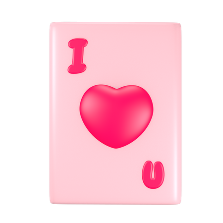 Ace Of Heart 3D Icon
