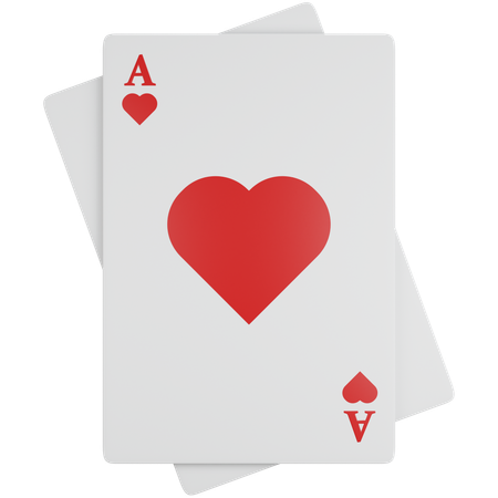 Ace Of Hearts  3D Icon