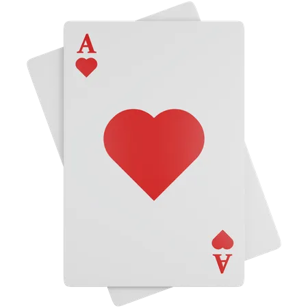 Ace Of Hearts  3D Icon