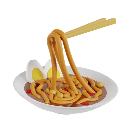 아체 국수  3D Icon