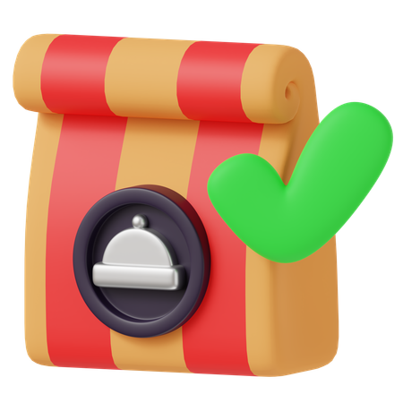 Aceitar comida  3D Icon