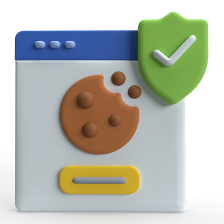 Aceitar cookies  3D Icon