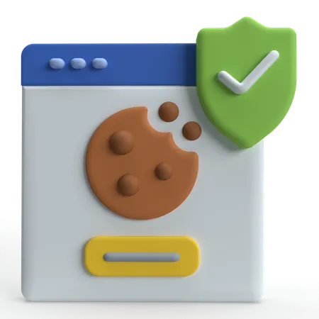 Aceitar cookies  3D Icon