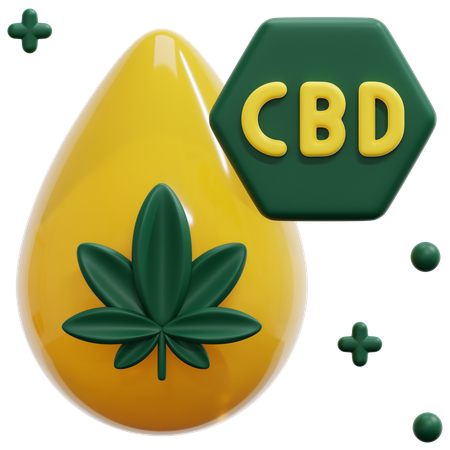 Aceite de CBD  3D Icon