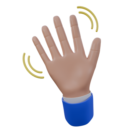 Acenando gestos com as mãos  3D Icon