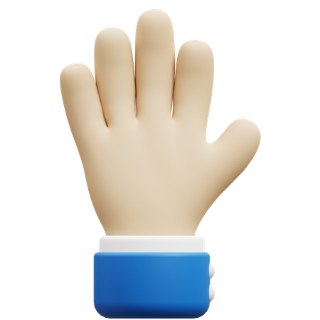 Aceptar gesto de la mano  3D Icon