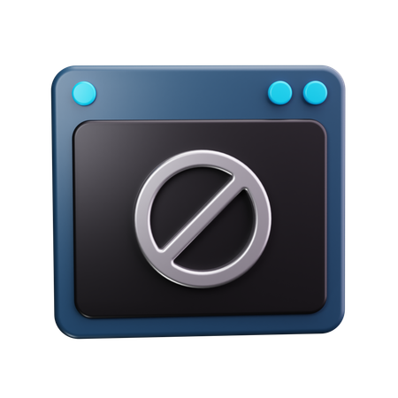 Acesso negado  3D Icon