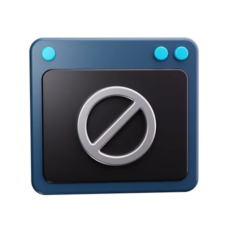 Acesso negado  3D Icon