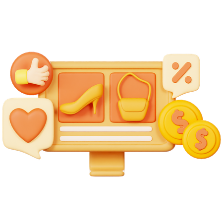 Achat d'accessoires en ligne  3D Icon