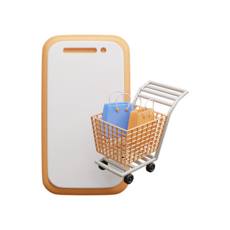 Shopping en ligne  3D Icon