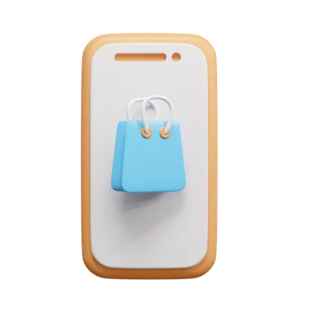 Shopping en ligne  3D Icon