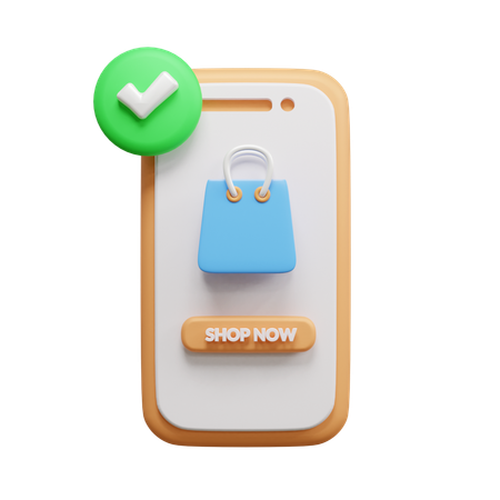 Shopping en ligne  3D Icon