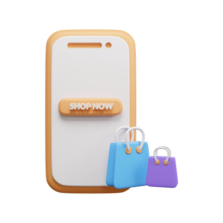 Shopping en ligne  3D Icon