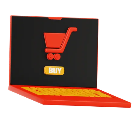 Shopping en ligne  3D Icon