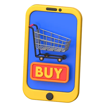 Shopping en ligne  3D Icon