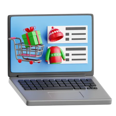 Shopping en ligne  3D Icon