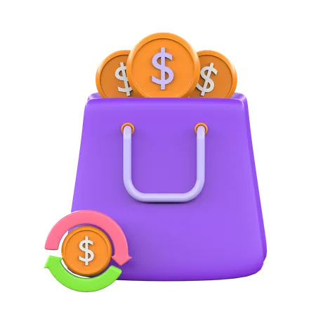 Shopping en ligne  3D Icon