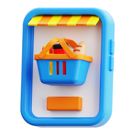 Shopping en ligne  3D Icon