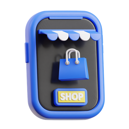 Shopping en ligne  3D Icon