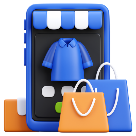 Shopping en ligne  3D Icon