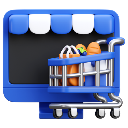 Shopping en ligne  3D Icon