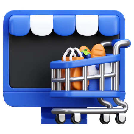 Shopping en ligne  3D Icon