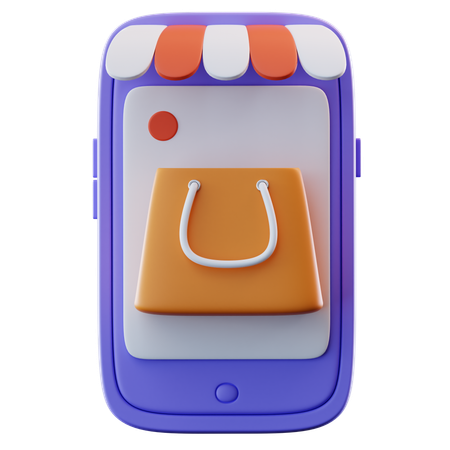 Shopping en ligne  3D Icon