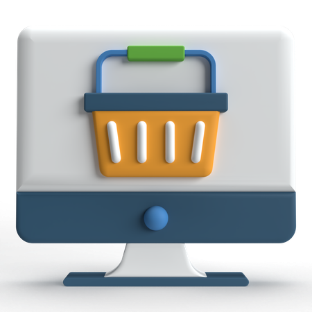 Shopping en ligne  3D Icon