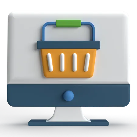 Shopping en ligne  3D Icon