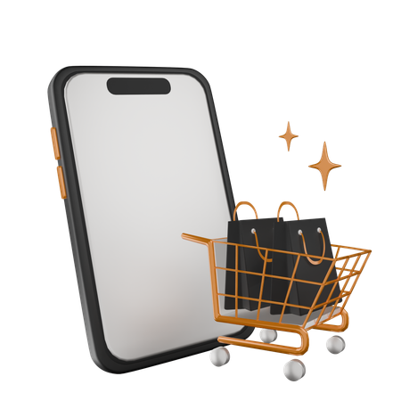 Shopping en ligne  3D Icon