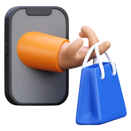 Shopping en ligne  3D Icon