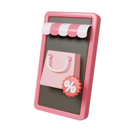Shopping en ligne  3D Icon