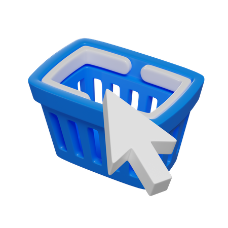 Shopping en ligne  3D Illustration