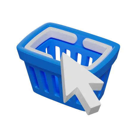 Shopping en ligne  3D Illustration