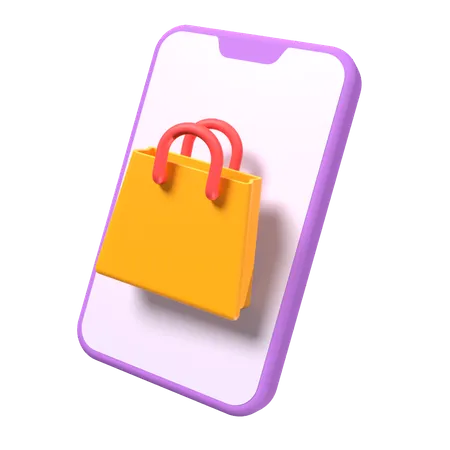 Shopping en ligne  3D Icon