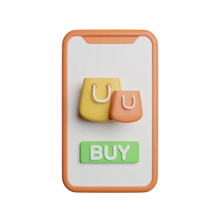 Shopping en ligne  3D Icon