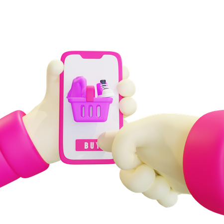 Shopping en ligne  3D Icon